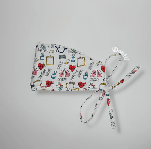 Scrub cap blanco
