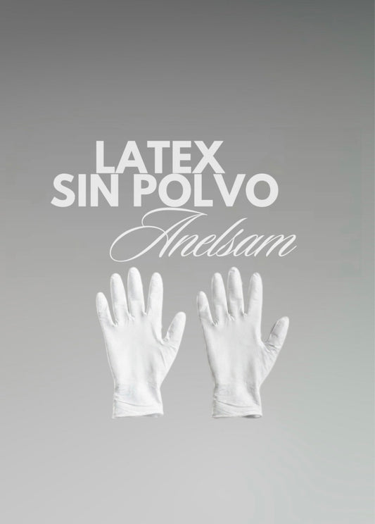 Guantes de látex sin polvo