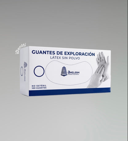 Guantes de látex sin polvo